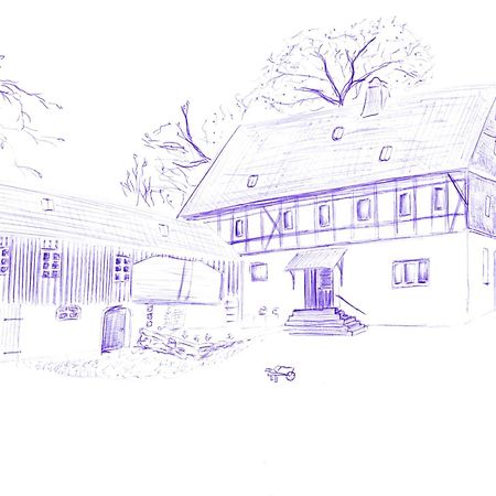 Mothsgut - Moderne Ferienwohnung Auf Dem Bauernhof Im Erzgebirge Oelsnitz  Экстерьер фото